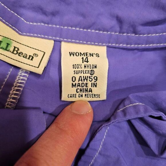 L.L.Bean women's Sports shorts Size 14 water resistant Nylon Superflex - Picture 3 of 8